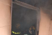 Incêndio em casa no bairro Guanabara em Betim
