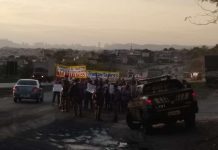 BR-040 fica congestionada com manifestação de perueiros em BH