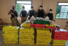 PM apreende caminhão com 604 tabletes de maconha no bairro Jardim Teresópolis, em Betim