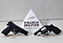 Homem é preso por porte ilegal de armas no bairro Icaivera