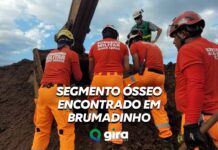 Bombeiros encontram mais um segmento corpóreo em Brumadinho