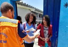 Defesa Civil faz ação de conscientização sobre o período chuvoso em escolas de Betim
