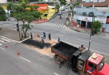 Prefeitura atua com rapidez e conclui reparo emergencial na Avenida das Américas em menos de 24 horas