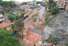 Betim inicia pacote de sete obras para conter encostas e proteger moradores