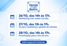 Betim oferece oficinas gratuitas para capacitar empreendedores para as vendas de fim de ano